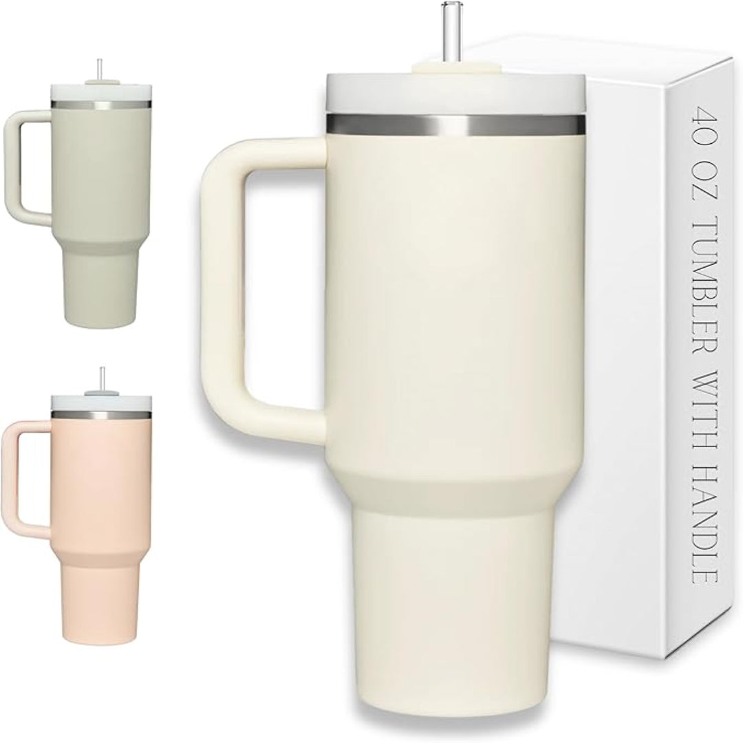 Stay Hydrated: 40 oz Tumbler with Convenient Handle