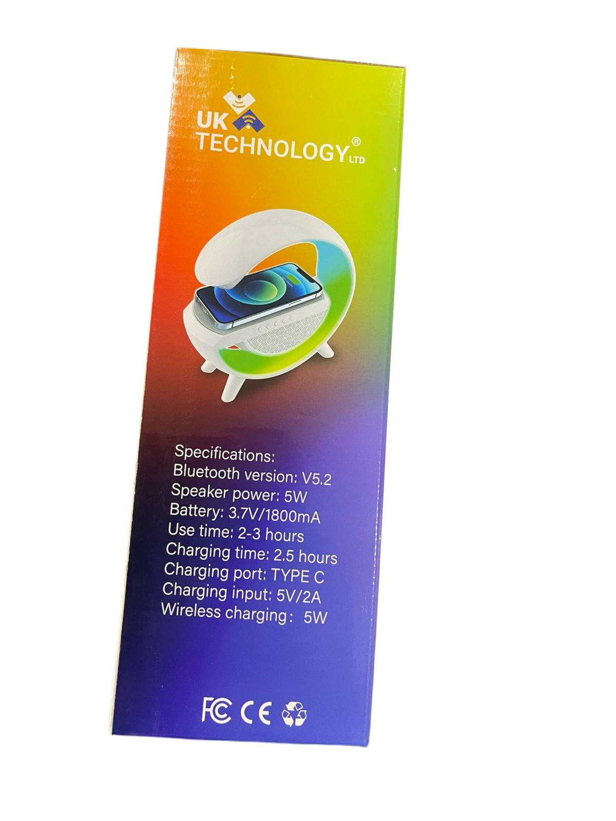 UK Technology The G-Lamp - 3 in 1 Wireless Charger, Speaker, and LED Lamp 1