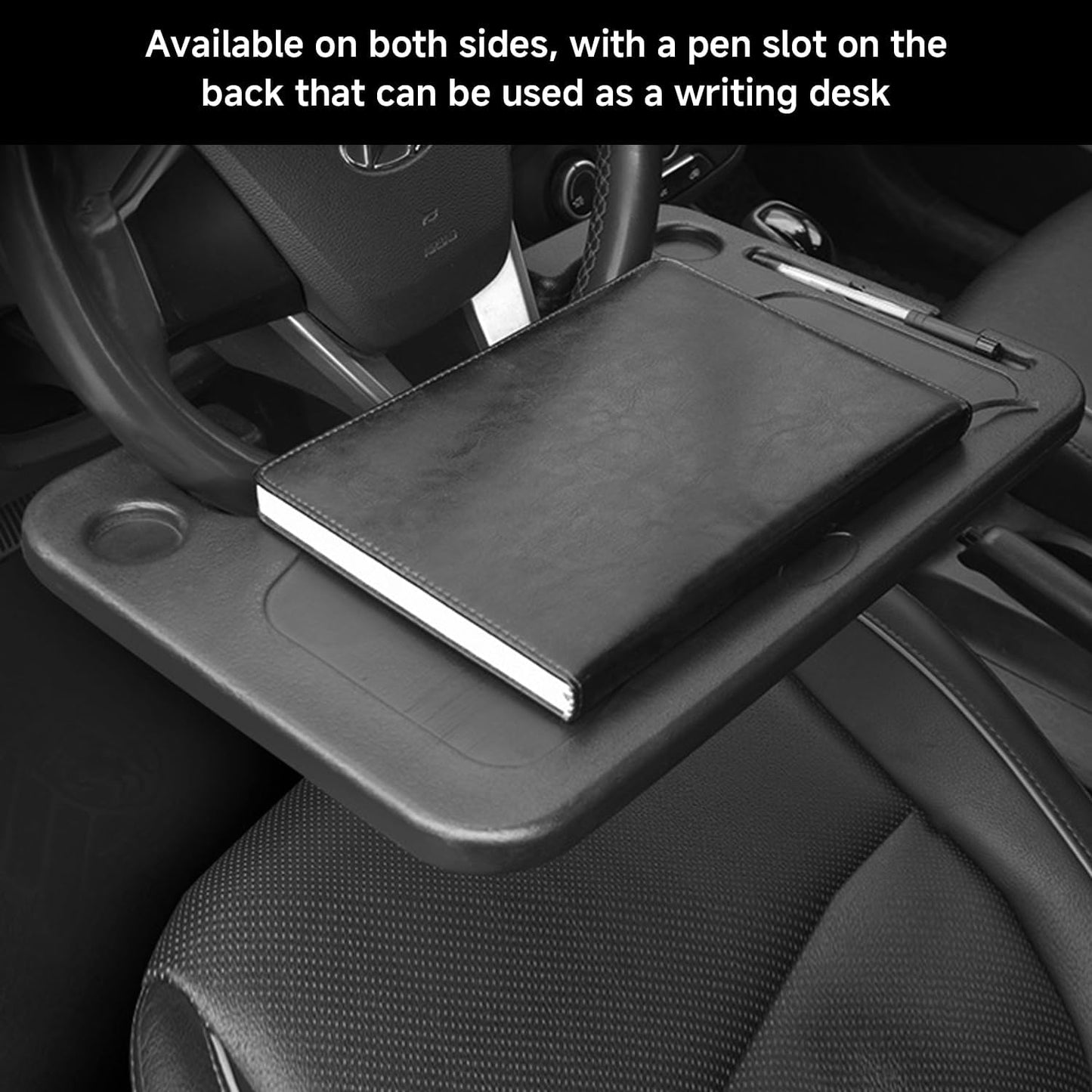 Portable Car Steering Wheel Tray - Food & Laptop Mount