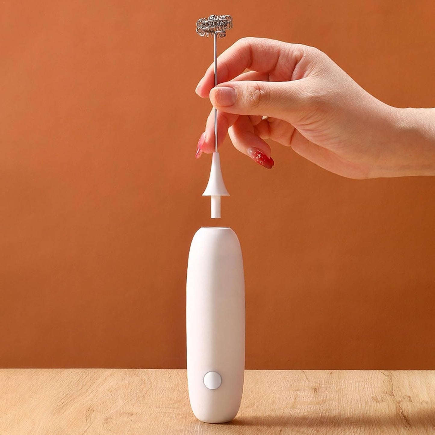 Electric Handheld Milk Frother - Battery Operated Foam Maker for Coffee, Latte, Cappuccino