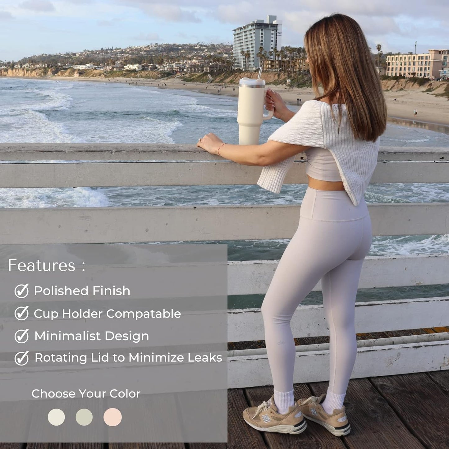 Stay Hydrated: 40 oz Tumbler with Convenient Handle