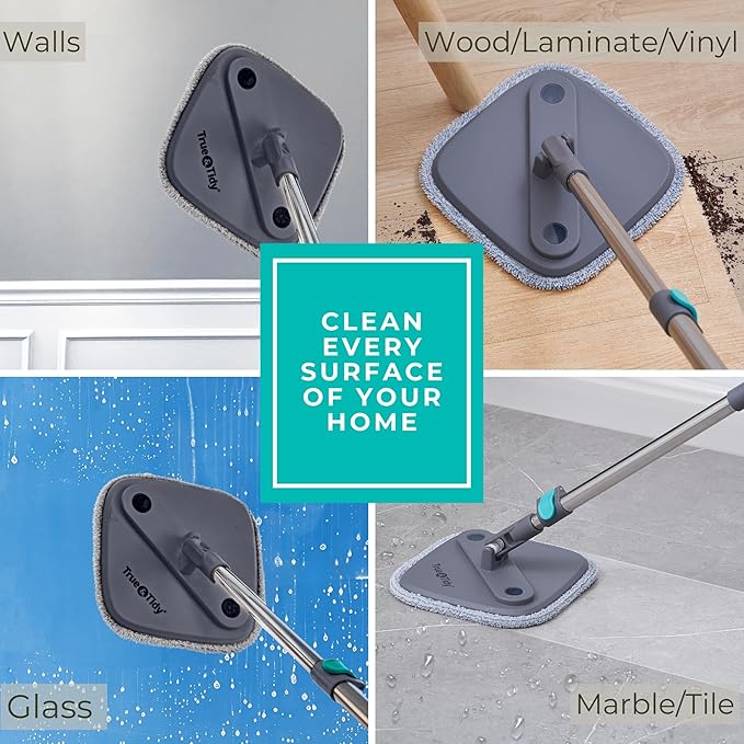 Self-Wringing Flat Mop & Bucket Set – 360° Rotating Head, Hands-Free Cleaning System