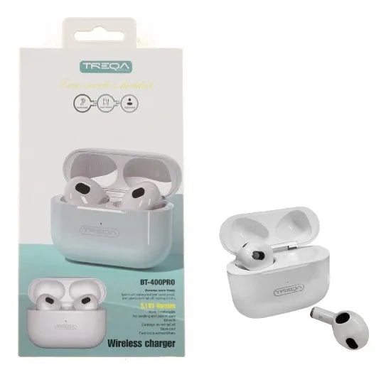 TREQA BT-400PRO True Wireless Stereo Earbuds with Wireless Charging