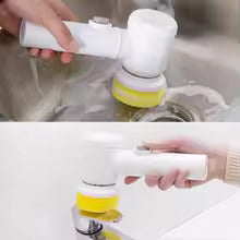 Cordless Electric Spin Scrubber - Magic Brush 5 Interchangeable Heads