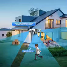 Wide-Angle 360° Rotating Security IP Camera with Smart Tracking