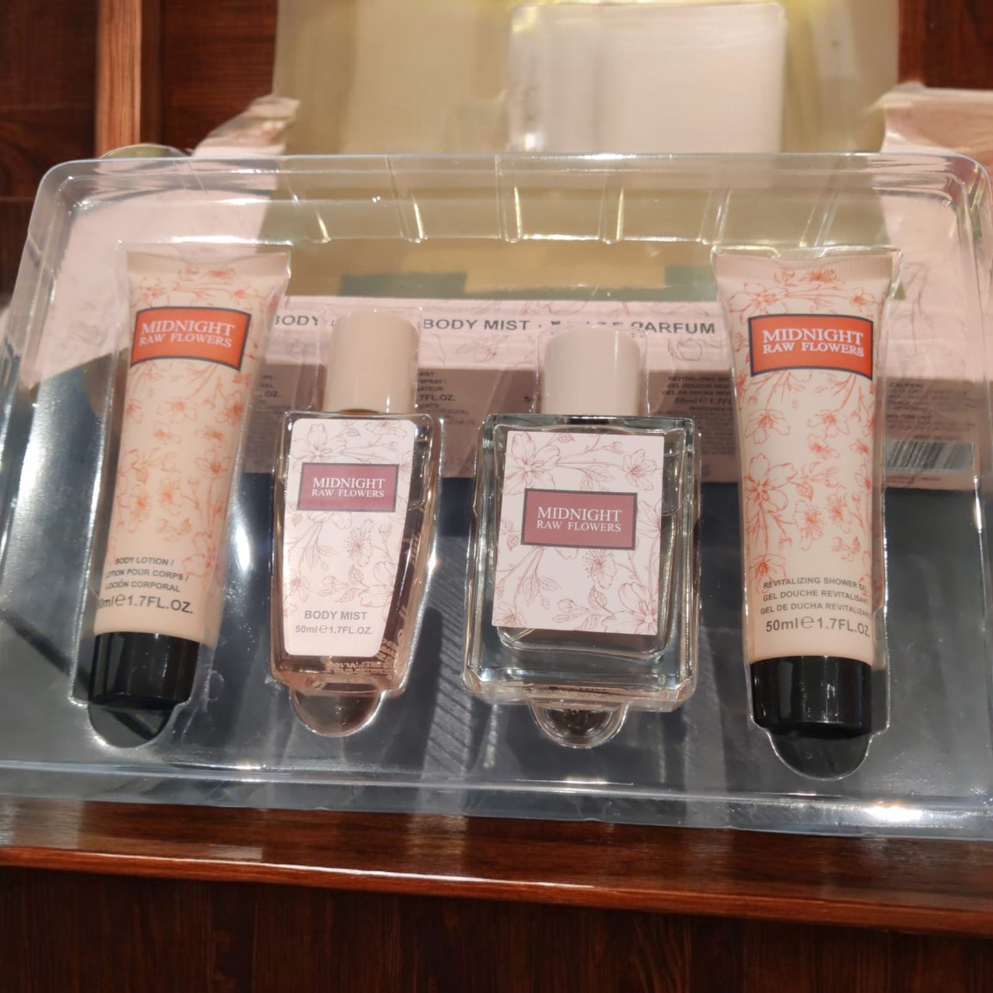 Midnight Raw Flowers - 4 Piece Body Care & Fragrance Gift Set