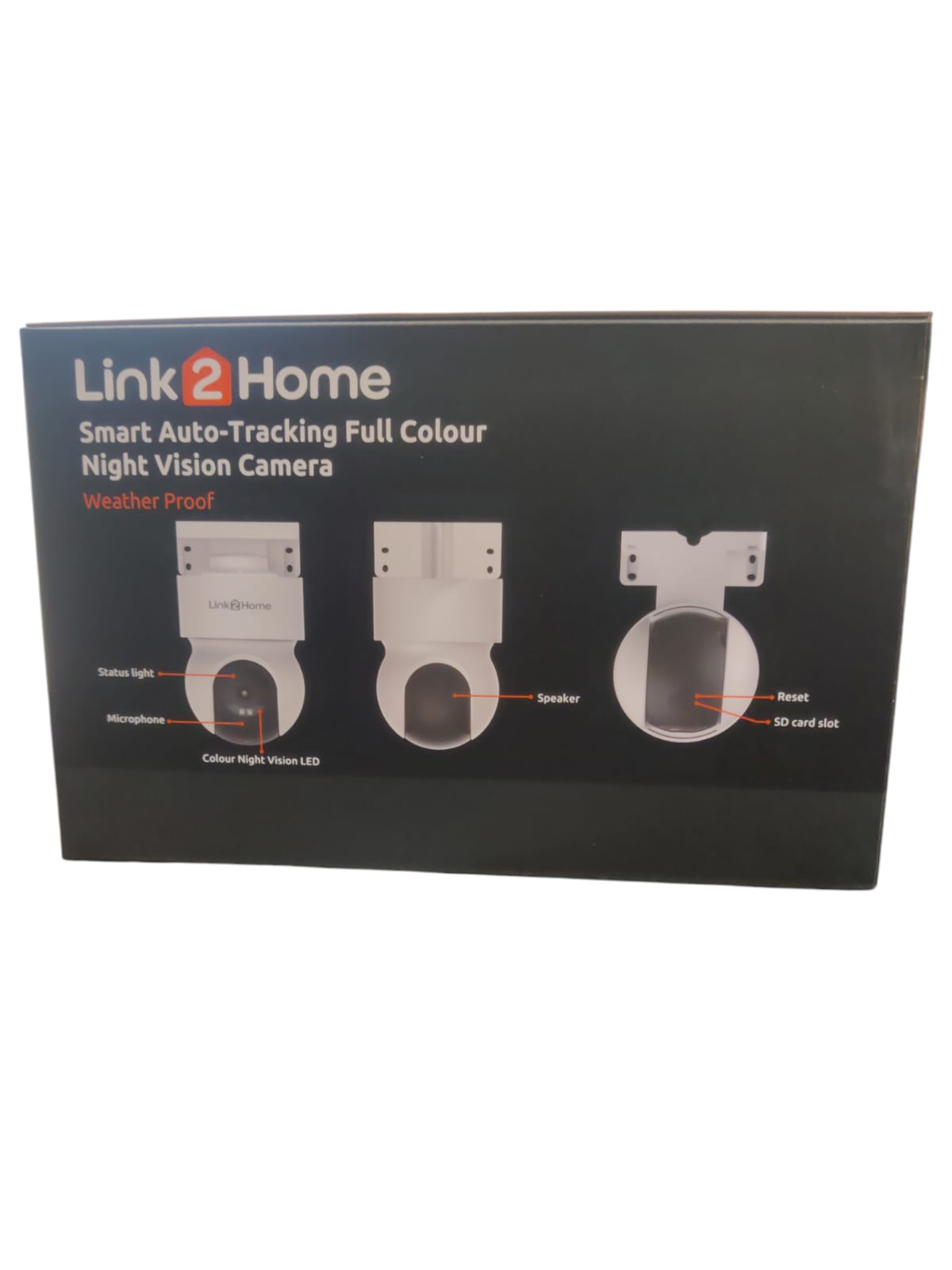Link2Home Smart Auto-Tracking Full Colour Night Vision Outdoor Camera - Weatherproof