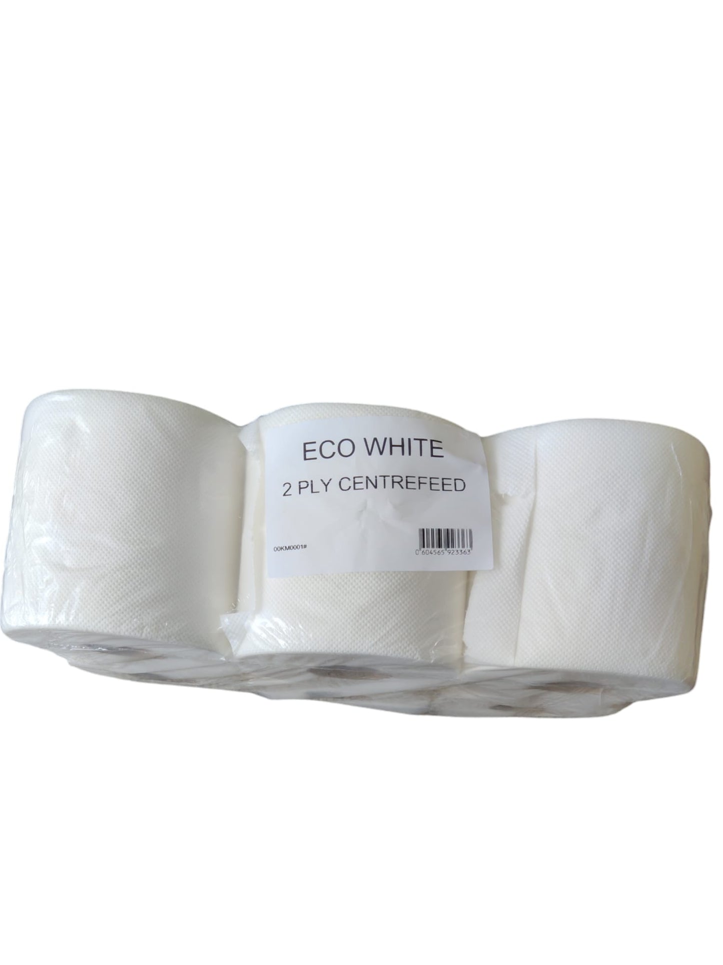Eco White 2-Ply Centrefeed Paper Towel Rolls - Pack of 6