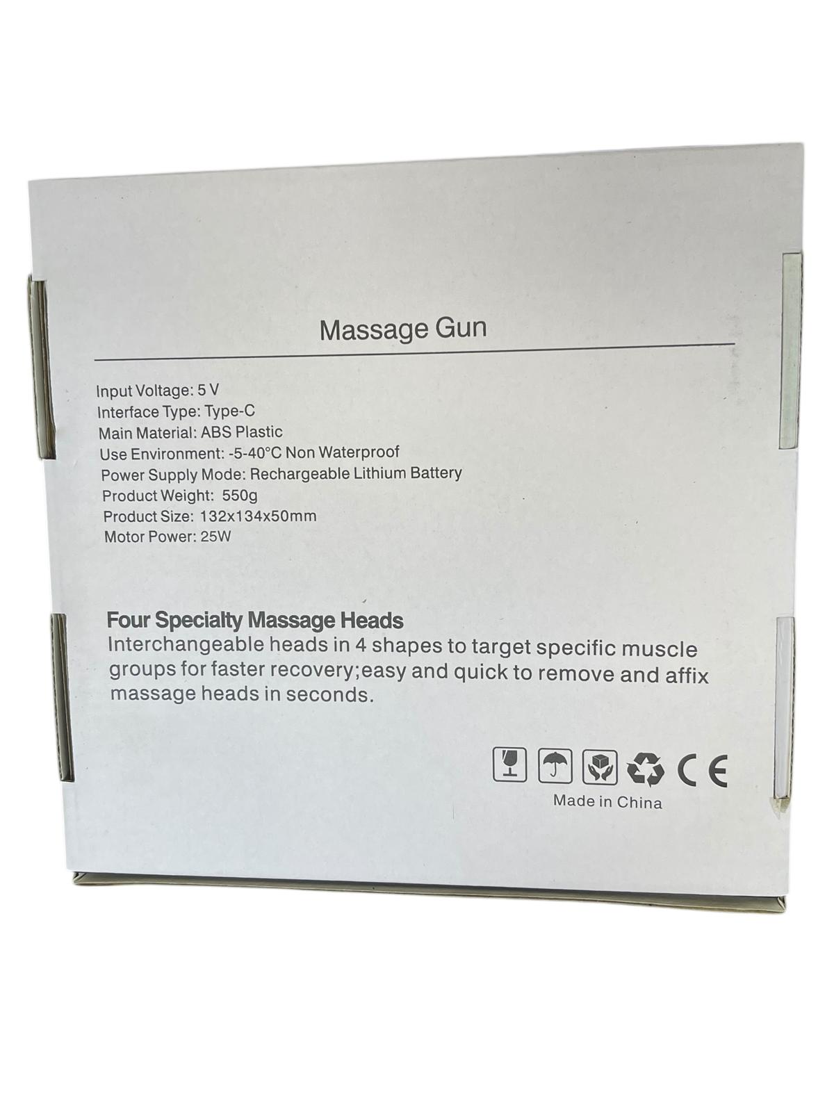 Portable Massage Gun for Deep Tissue Muscle Relief
