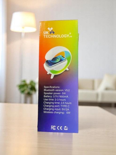 UK Technology The G-Lamp - 3 in 1 Wireless Charger, Speaker, and LED Lamp 1