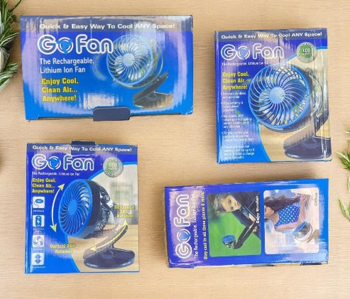 Go Fan Rechargeable Lithium-Ion Fan - Your Portable Cooling Solution