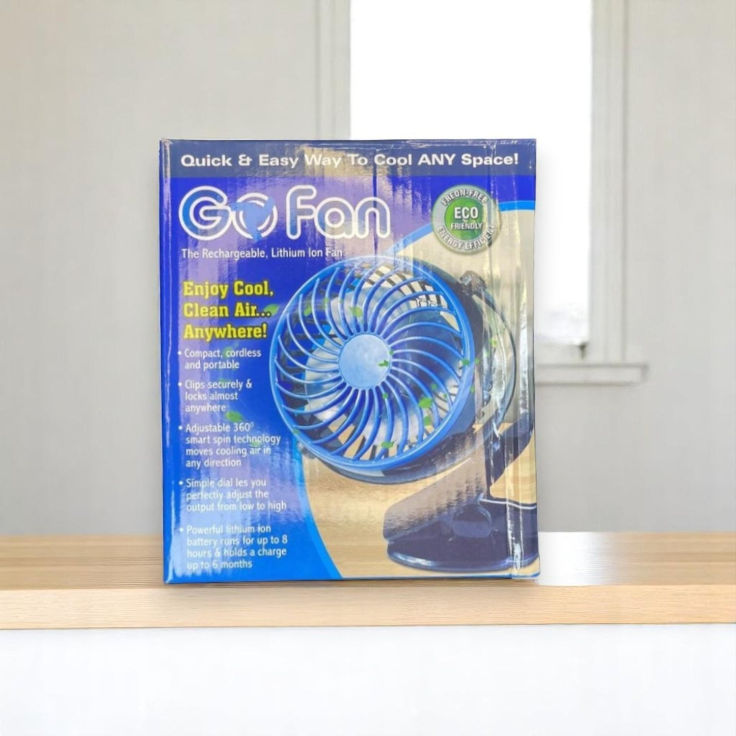 Go Fan Rechargeable Lithium-Ion Fan - Your Portable Cooling Solution