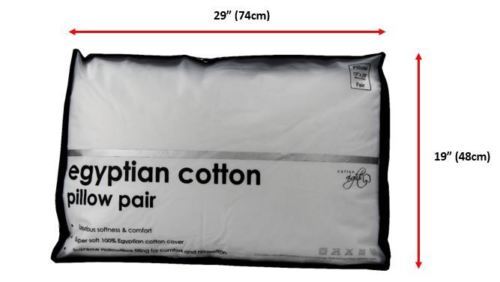 Egyptian Cotton Pillow Pair for Luxurious Comfort
