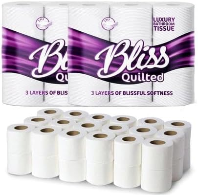 Bliss Quilted 3-Ply Luxury Bathroom Tissue - 9 Rolls
