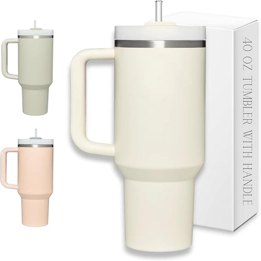 Stay Hydrated: 40 oz Tumbler with Convenient Handle
