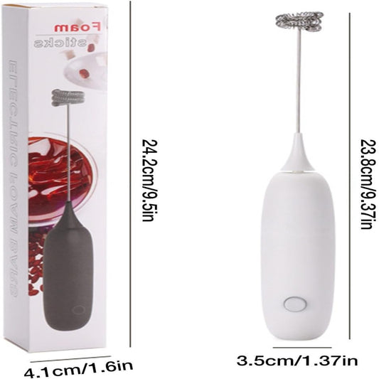 Electric Handheld Milk Frother - Battery Operated Foam Maker for Coffee, Latte, Cappuccino