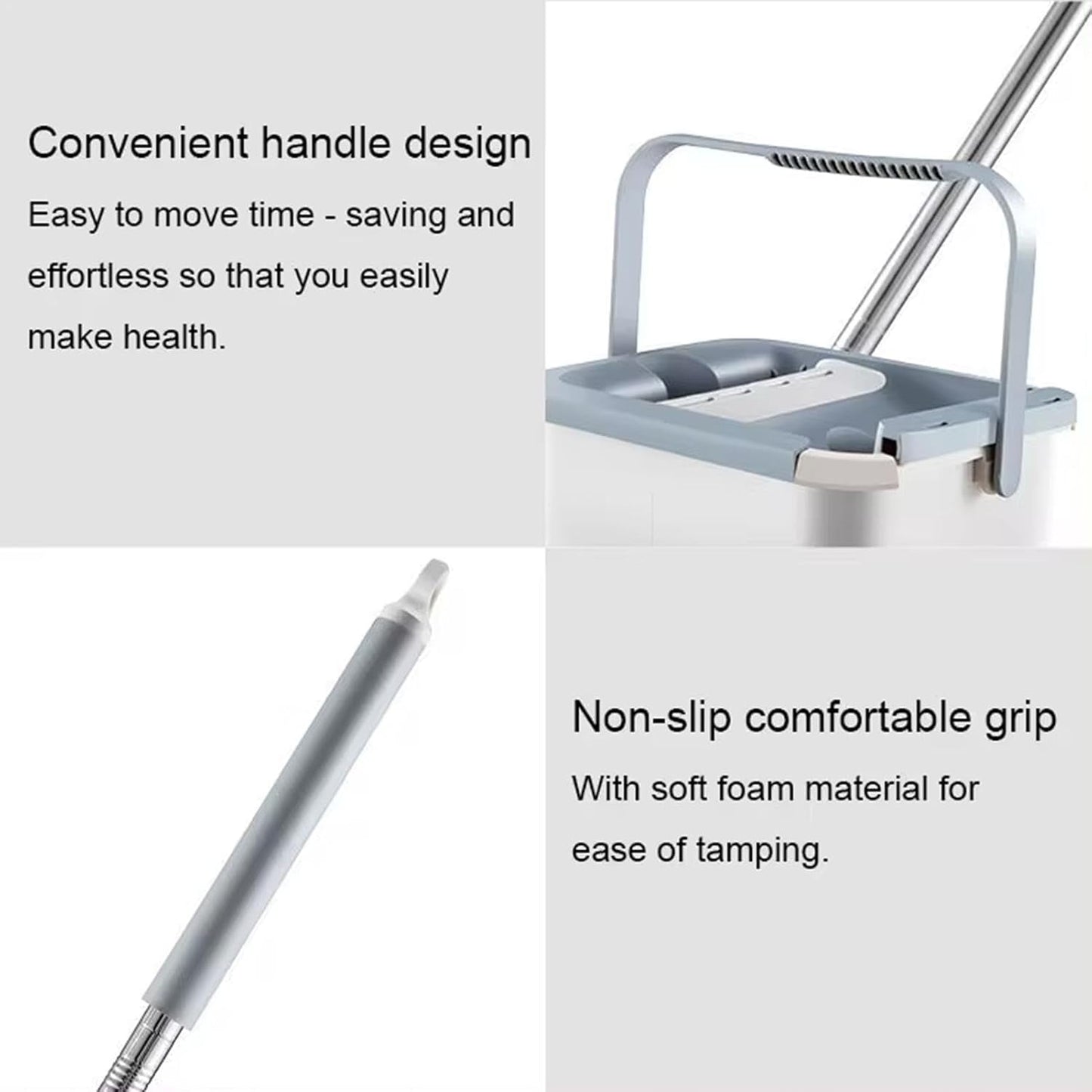 Easy-Clean Microfiber Mop and Bucket System for Effortless Housework