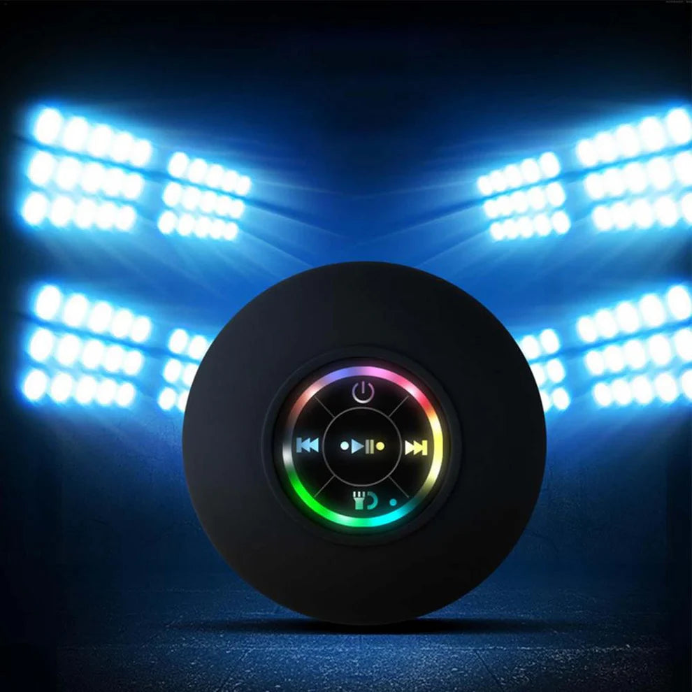 Waterproof Bluetooth Shower Speaker - Mini Wireless Portable Speaker with Suction Cup (Multiple Colors!)
