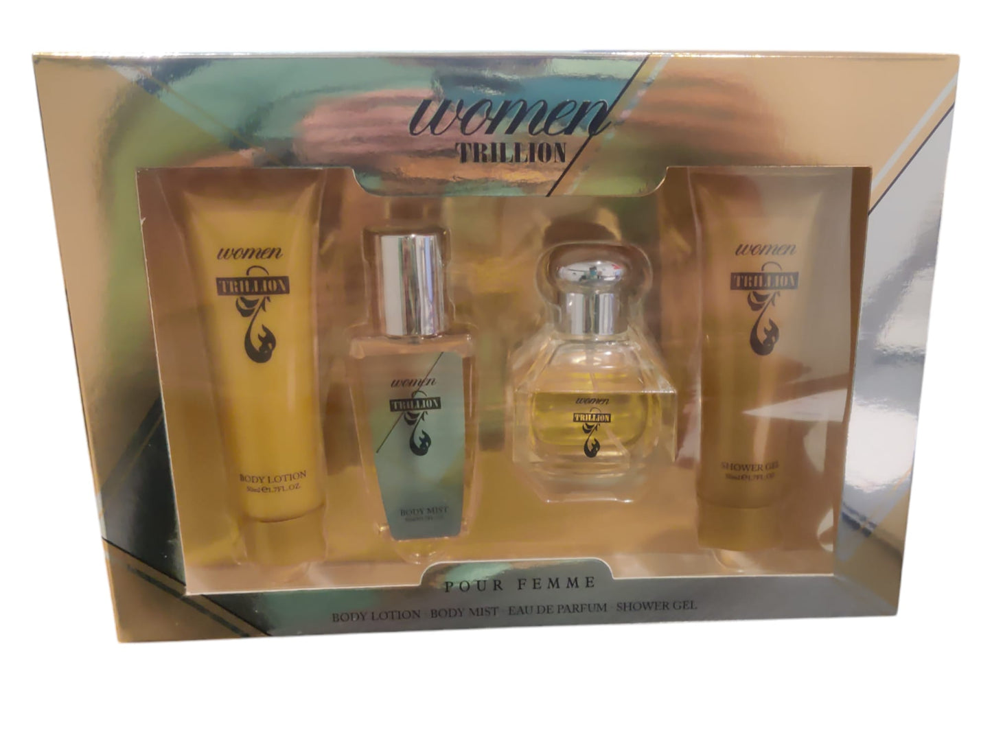 Women Trillion - 4 Piece Body Care & Fragrance Gift Set