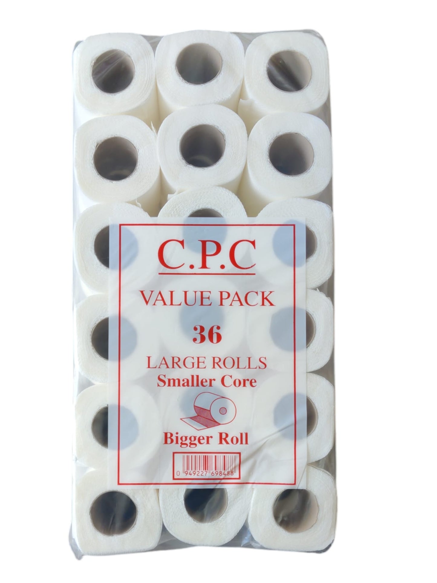 CPC Value Pack - 36 Large Toilet Rolls with Smaller Core