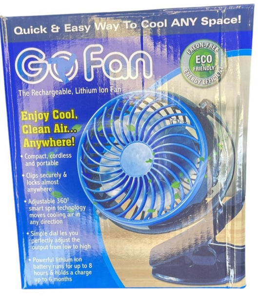 Go Fan Rechargeable Lithium-Ion Fan - Your Portable Cooling Solution