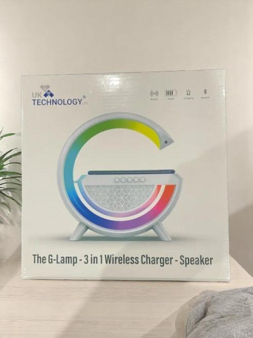 UK Technology The G-Lamp - 3 in 1 Wireless Charger, Speaker, and LED Lamp 1   